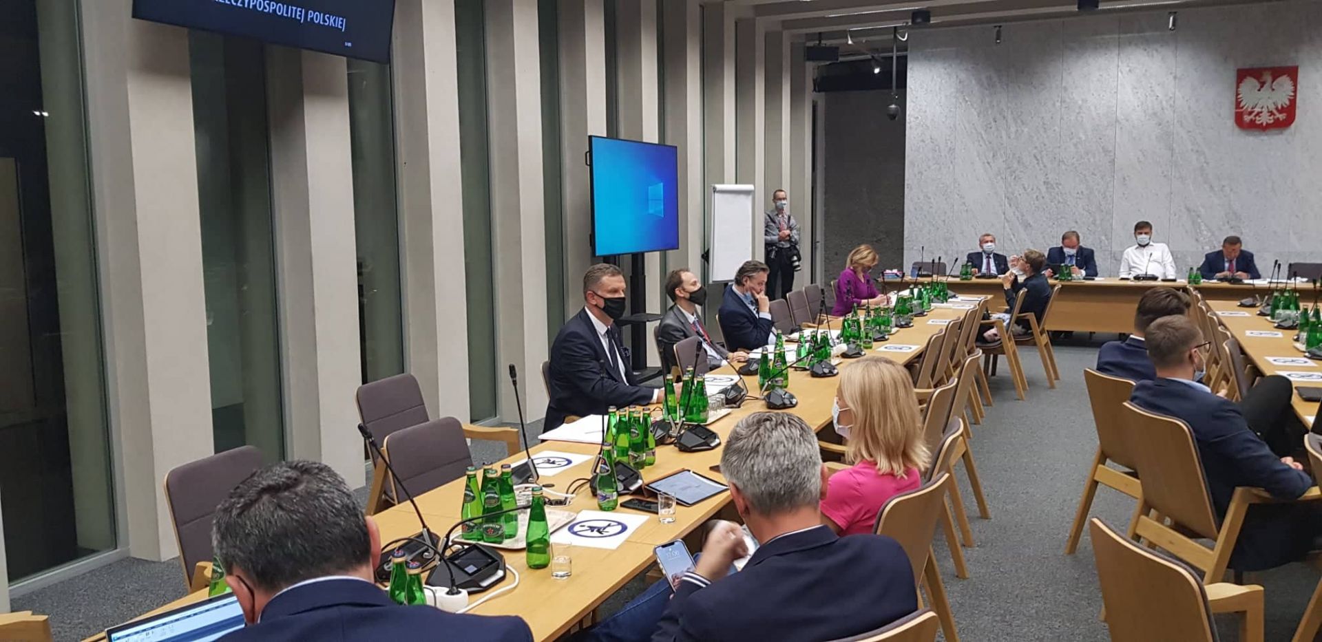 Adam Fras na posiedzeniu